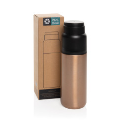 Bouteille publicitaire isotherme 500ml avec tasse Thermocup RCS