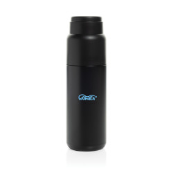 Bouteille publicitaire isotherme 500ml avec tasse Thermocup RCS