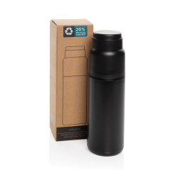 Bouteille publicitaire isotherme 500ml avec tasse Thermocup RCS
