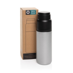 Bouteille publicitaire isotherme 500ml avec tasse Thermocup RCS