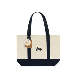 Sac publicitaire cabas 350gsm en coton recyclé AWARE™ SHOP LOCAL