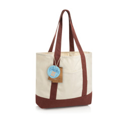Sac publicitaire cabas 350gsm en coton recyclé AWARE™ SHOP LOCAL
