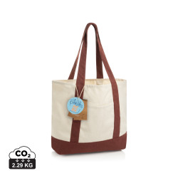 Sac publicitaire cabas 350gsm en coton recyclé AWARE™ SHOP LOCAL