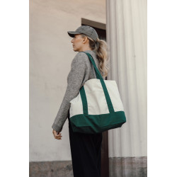 Sac publicitaire cabas 350gsm en coton recyclé AWARE™ SHOP LOCAL