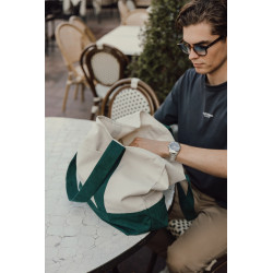 Sac publicitaire cabas 350gsm en coton recyclé AWARE™ SHOP LOCAL