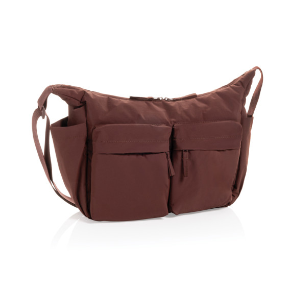 Sac publicitaire bandoulière en nylon recyclé RCS KENTO URBAN