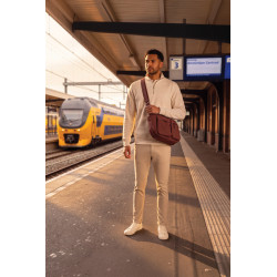 Sac publicitaire bandoulière en nylon recyclé RCS KENTO URBAN