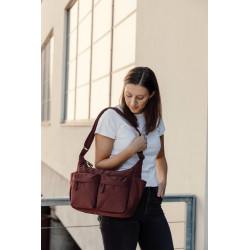 Sac publicitaire bandoulière en nylon recyclé RCS KENTO URBAN