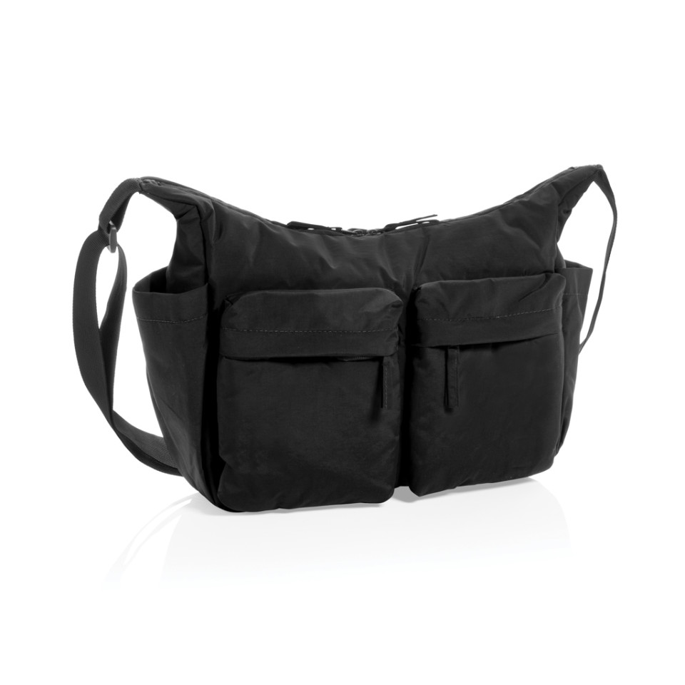 Sac publicitaire bandoulière en nylon recyclé RCS KENTO URBAN