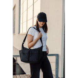 Sac publicitaire bandoulière en nylon recyclé RCS KENTO URBAN