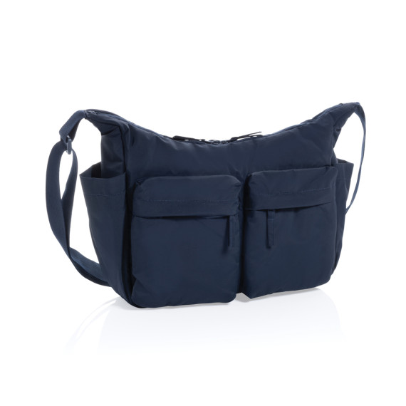 Sac publicitaire bandoulière en nylon recyclé RCS KENTO URBAN