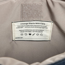 Sac publicitaire bandoulière en nylon recyclé RCS KENTO URBAN