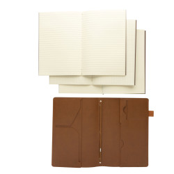 Carnet publicitaire de notes 3 en 1 rechargeable en PU Daily Notes Binder