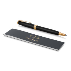 Stylo à bille publicitaire SONNET mat avec finitions en palladium Parker
