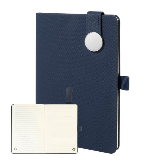 Carnet A5 personnalisé en PU recyclé avec fermeture magnétique