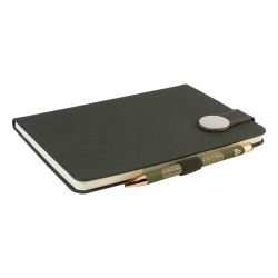 Carnet A5 personnalisé en PU recyclé avec fermeture magnétique
