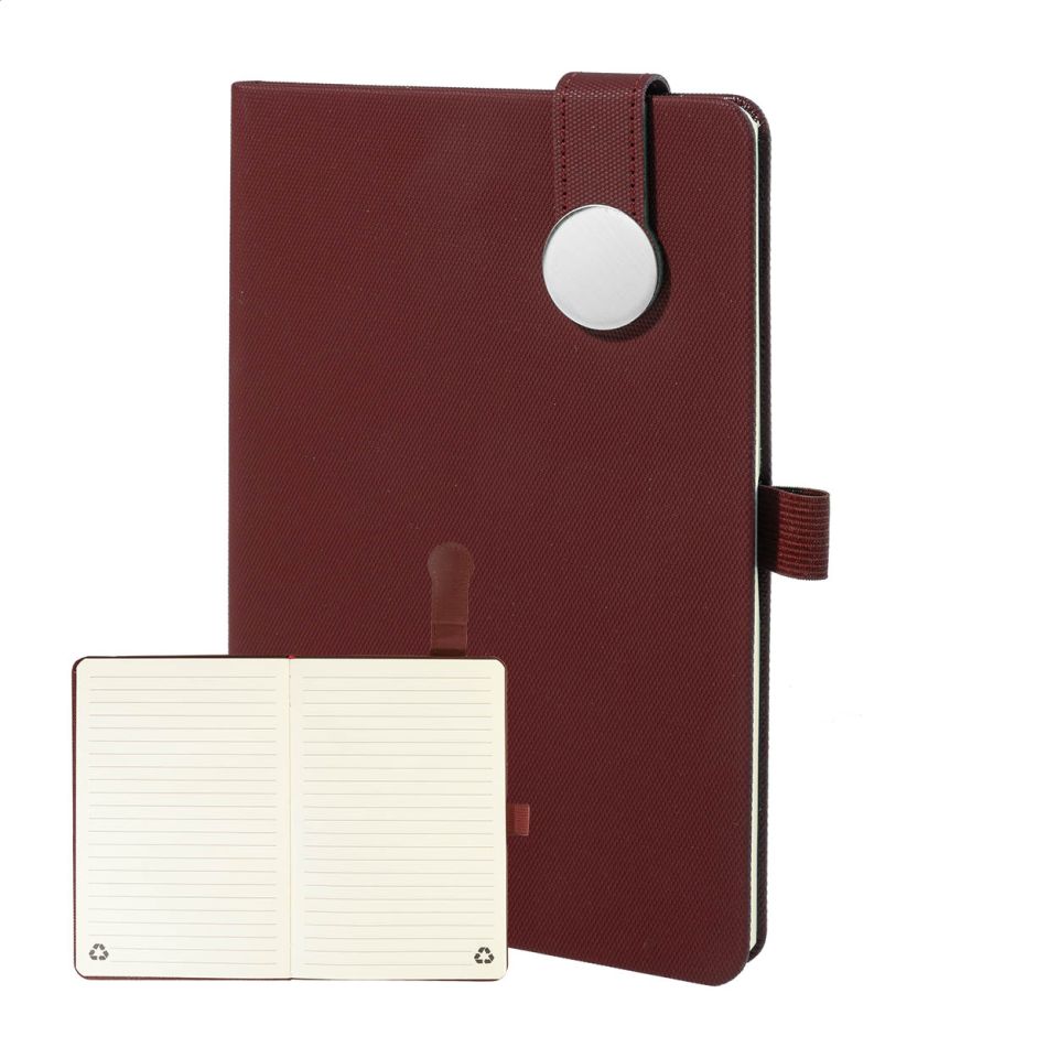 Carnet A5 personnalisé en PU recyclé avec fermeture magnétique