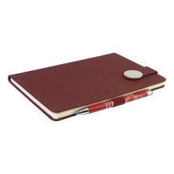 Carnet A5 personnalisé en PU recyclé avec fermeture magnétique