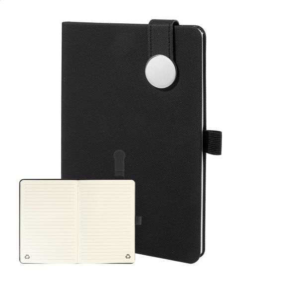 Carnet A5 personnalisé en PU recyclé avec fermeture magnétique