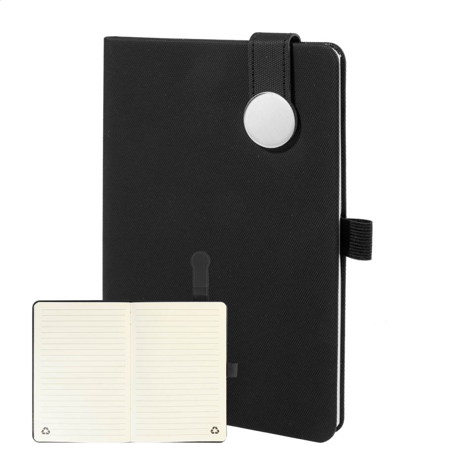 Carnet A5 personnalisé en PU recyclé avec fermeture magnétique