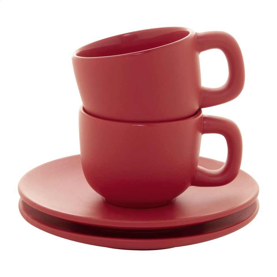 Set de tasses personnalisée expresso en céramique 85 ml
