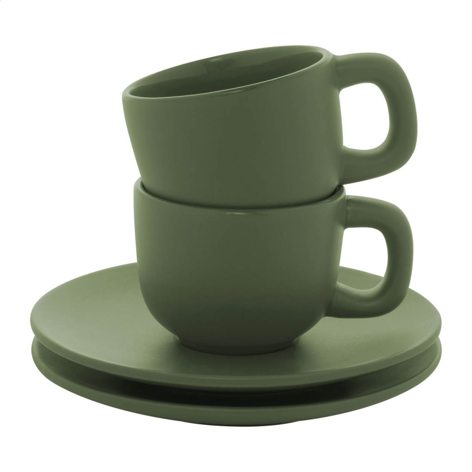 Set de tasses personnalisée expresso en céramique 85 ml