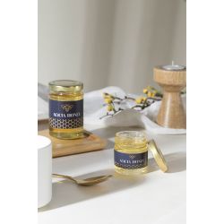 Pot de miel d’acacia personnalisé 135 gr Fabriqué en Europe
