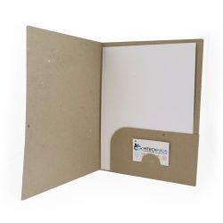 Pochette publicitaire carton recyclée