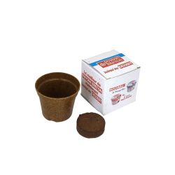 Kit publicitaire de plantation Ø6cm en boite ensemencée