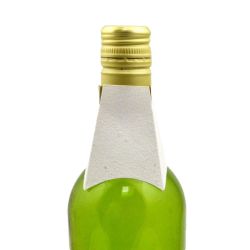 Collerette publicitaire graines bouteille 4 faces recto fabriquée en France