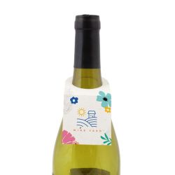 Collerette publicitaire bouteille papier graines