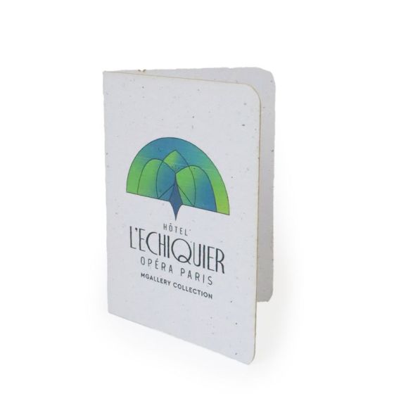 Porte-carte publicitaire papier graines