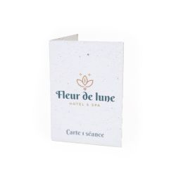 Porte-carte publicitaire papier graines