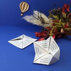 Cocotte publicitaire en papier graines fabriquée en France