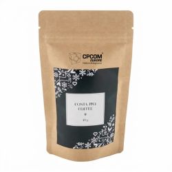 Sachet de grains de café torréfiés personnalisé du costa rica 40 gr fabriqué en Europe