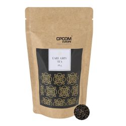 Sachet de thé vert personnalisé en feuilles 40 gr fabriqué en Europe