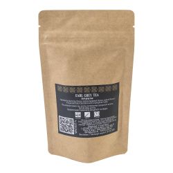 Sachet de thé vert personnalisé en feuilles 40 gr fabriqué en Europe