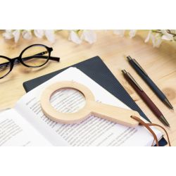 Loupe en bambou personnalisée avec grossissement x 3