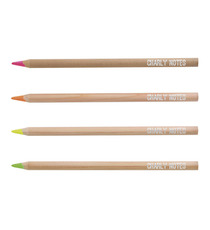 Set surligneur fluo en bois publicitaire 176 mm