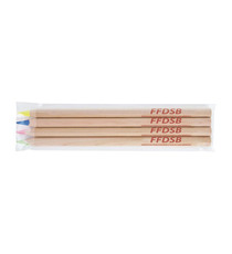 Set surligneur fluo en bois publicitaire 176 mm