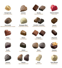 Assortiment personnalisé de pralines avec crème fraîche