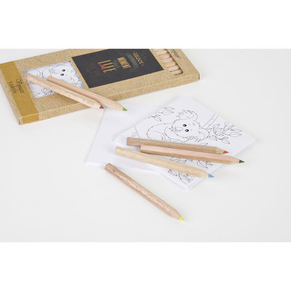 Kit de coloriage personnalisable 12 crayons de couleurs