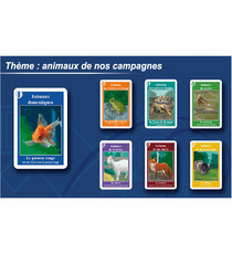 Jeu 7 familles publicitaire animaux de nos campagnes