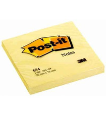 Notes adhésives Post-it® publicitaire 3M Bloc Droit 74x74.5 mm