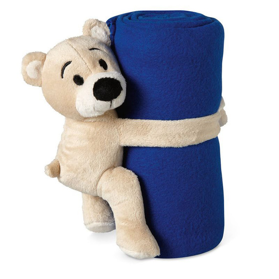 Couverture polaire publicitaire avec nounours Couverture polaire publicitaire avec nounours