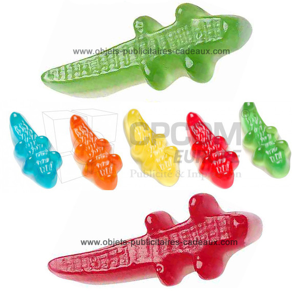 Bonbons publicitaires personnalisés Haribo Crocodiles