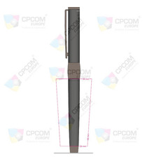 Parure publicitaire stylo bille et roller Black Line