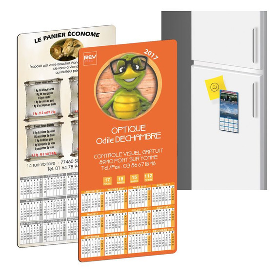 Magnets publicitaires express 12 mois Calendrier Plus Magnets publicitaires express 12 mois Calendrier Plus