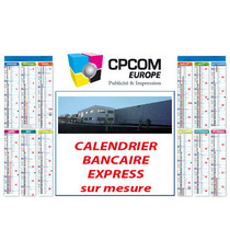 Calendrier publicitaire bancaire sur mesure express