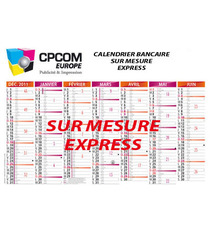 Calendrier publicitaire bancaire sur mesure express